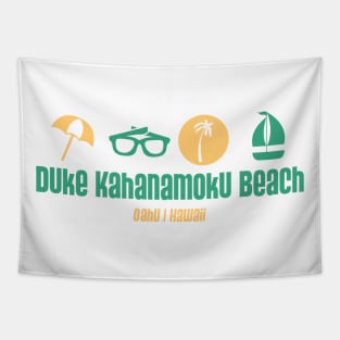 Duke Kahanamoku Beach - Oahu, Hawaii - Best Beach in the World Tapestry