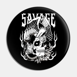 Eagle Skull Snake Vintage Tattoo Pin