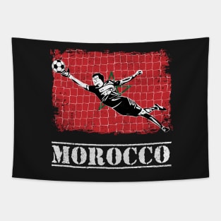Morocco Soccer Goalie Goal Keeper Shirt Tapestry