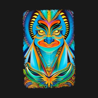 New World Gods (16) - Mesoamerican Inspired Psychedelic Art T-Shirt