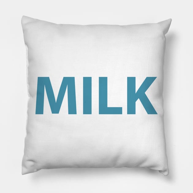 Blue Milk Pillow by BoldlyGoingNowhere