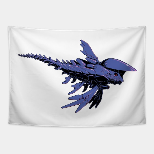 Nanoshark Tapestry by Oliver Bown Designs