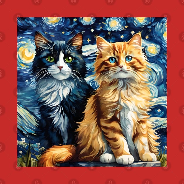 Van Gogh's cats by AlexBRD