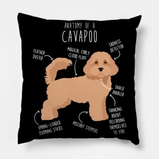 Cavapoo Dog Anatomy Pillow