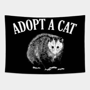 Adopt a Cat Funny Possum Tapestry