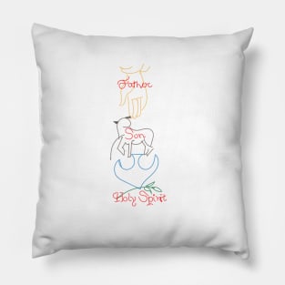 HOLY TRNITY - FATHER, SON, HOLY SPIRIT Pillow