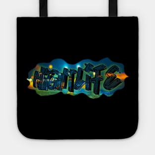 Nightlife Graffiti Tote