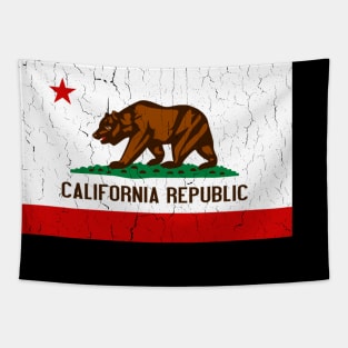 California State Flag (vintage distressed look) Tapestry