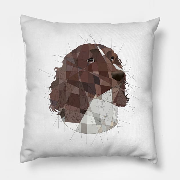 Springer Spaniel Pillow by Blacklightco