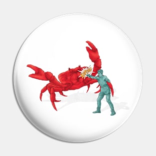 Crab fighter Pin