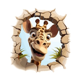 Giraffe peeking T-Shirt