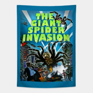 Classic Science Fiction Movie - Giant Spider Invasion Tapestry