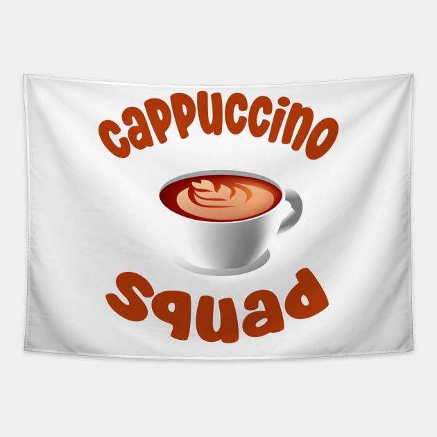 cappuccino squad Tapestry by CreationArt8