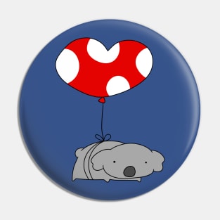 Heart Balloon Koala Pin