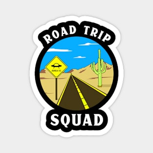 Road Trip Squad Summertime Vacation Getaway 2023 Alien Magnet