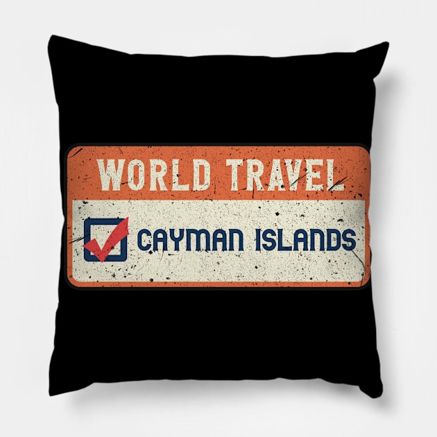 Cayman islands world travel Pillow by SerenityByAlex