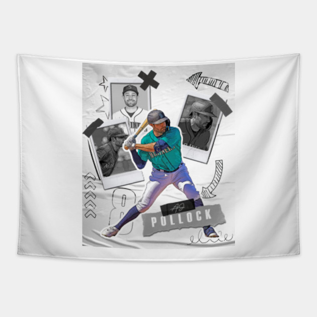  OKSEAS A. J. Pollock Baseball Art Deco Poster Canvas