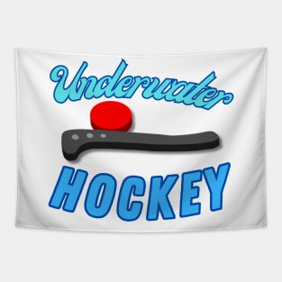 Underwater Hockey design Tapestry