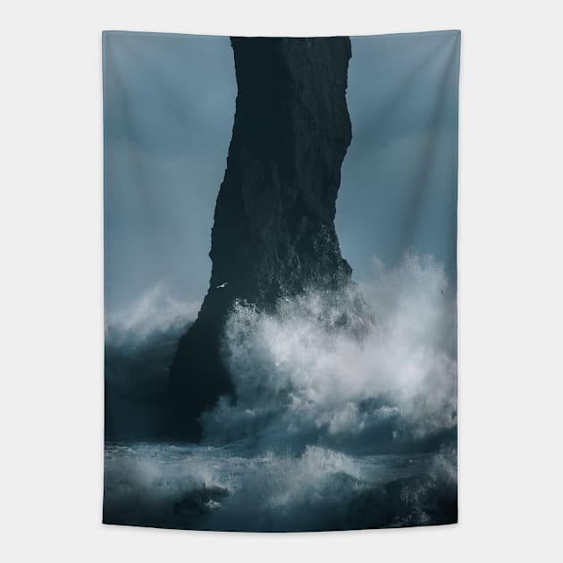 Reynisdrangar 2 Tapestry by withluke