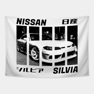 NISSAN SILVIA S15 Black 'N White 3 Tapestry