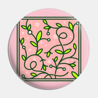 floral in frame Pin