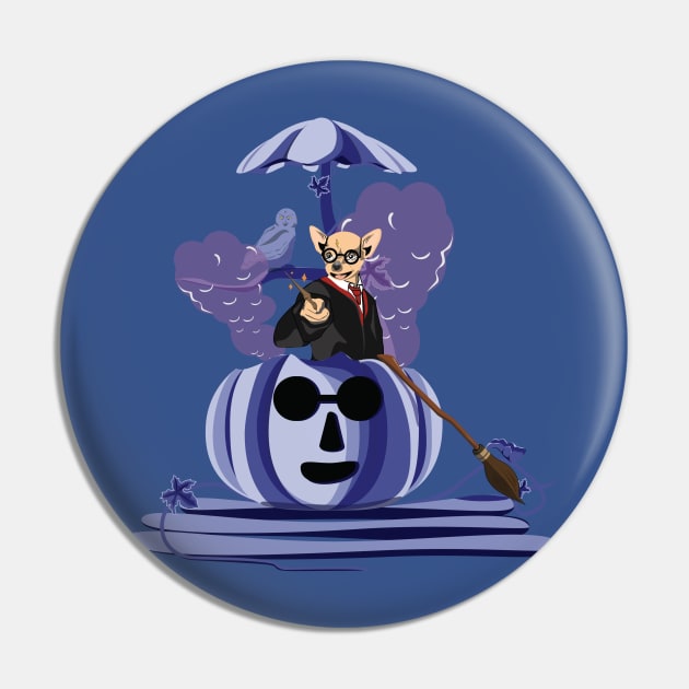 Pumpkin Magic Halloween Pin by Kanom-Tom