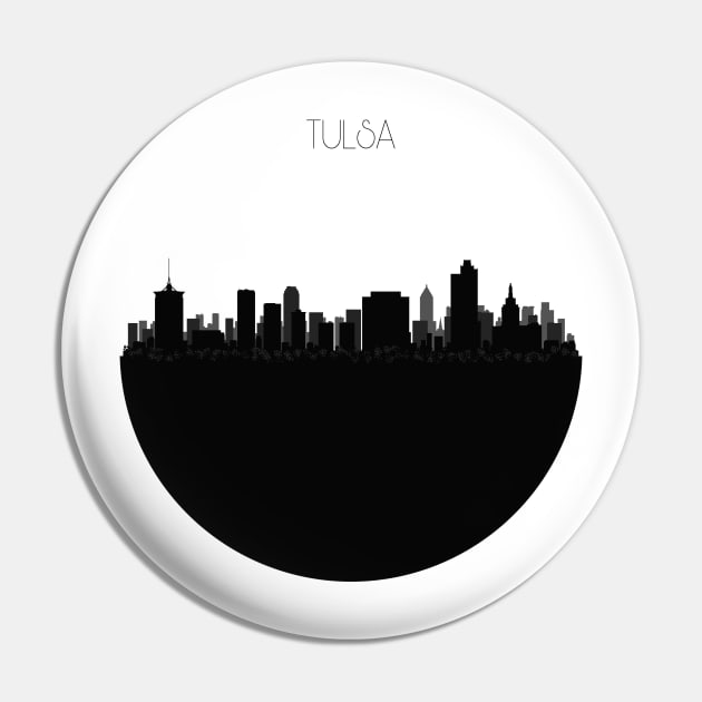 Tulsa Skyline Pin by inspirowl