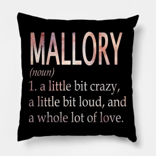 Mallory Girl Name Definition Pillow