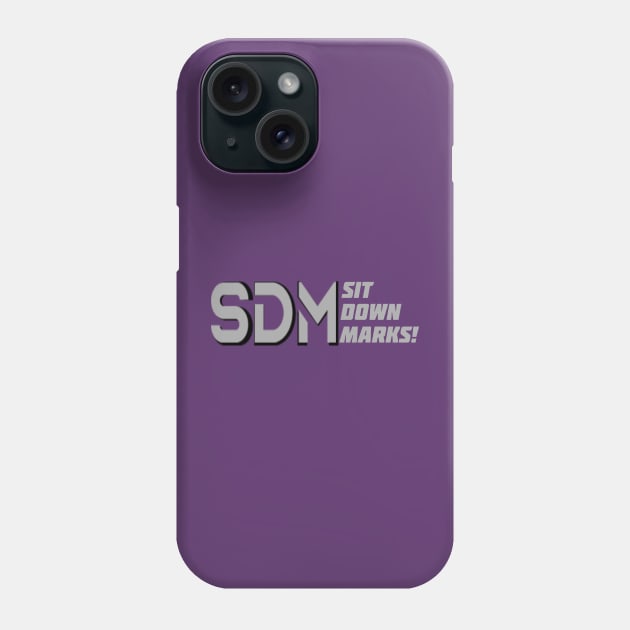 Sit Down Marks! Retro logo Phone Case by Sit Down Marks