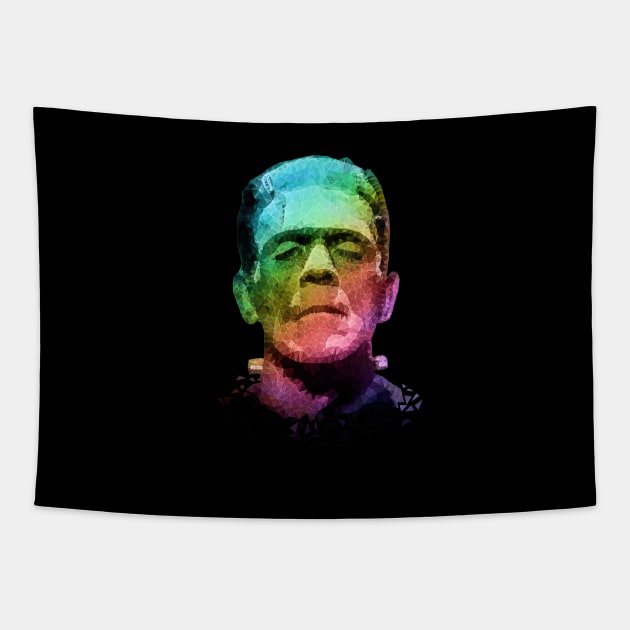 Frankenstein - rainbow Tapestry by Ancello