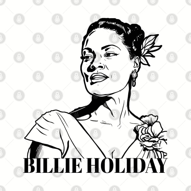 Bille Holiday - Lady Day by UrbanLifeApparel