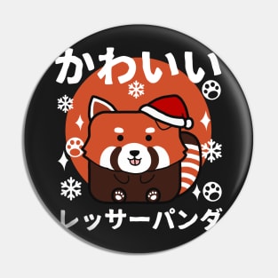 Kawaii Red Panda Christmas Pin