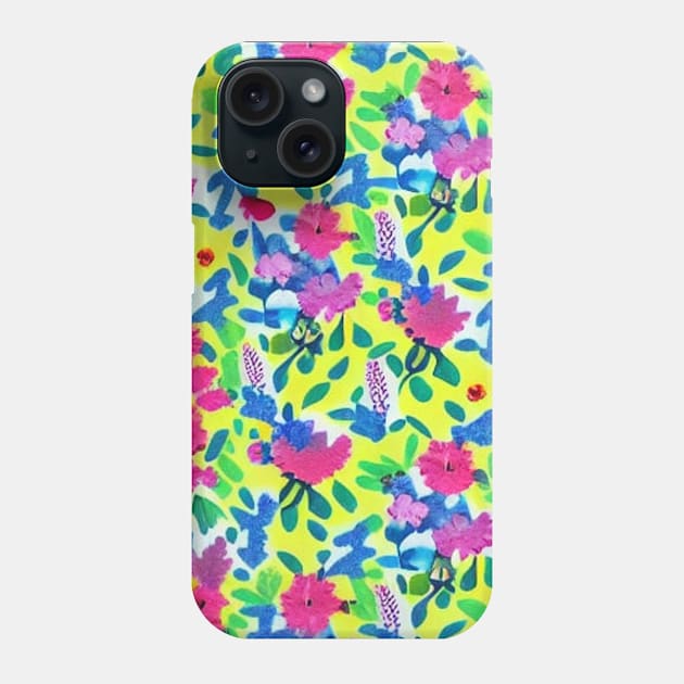 Woodland Meadow Pattern 8 Phone Case by TrapperWeasel