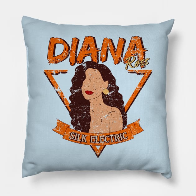 Diana Ross 1981 - Disstresed Vintage Style Pillow by Sultanjatimulyo exe