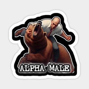 Alpha Male: Bear Fighter Magnet