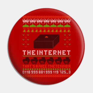 Great Reception Ugly Christmas Sweater Pin