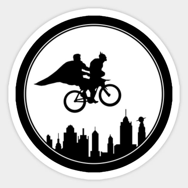 World S Finest Bike Ride Batman Vs Superman Sticker Teepublic