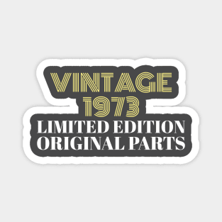 Vintage 1973 Limited Edition Original Parts Magnet