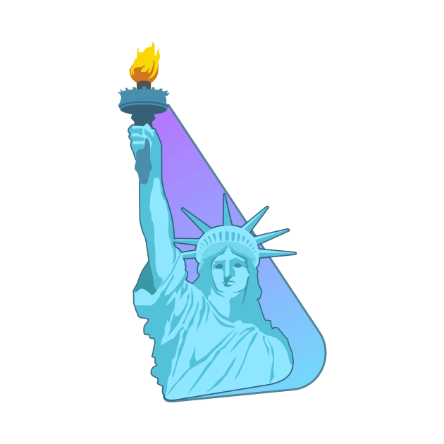 Statue of Liberty (Pink Shadow) by MisagoArt