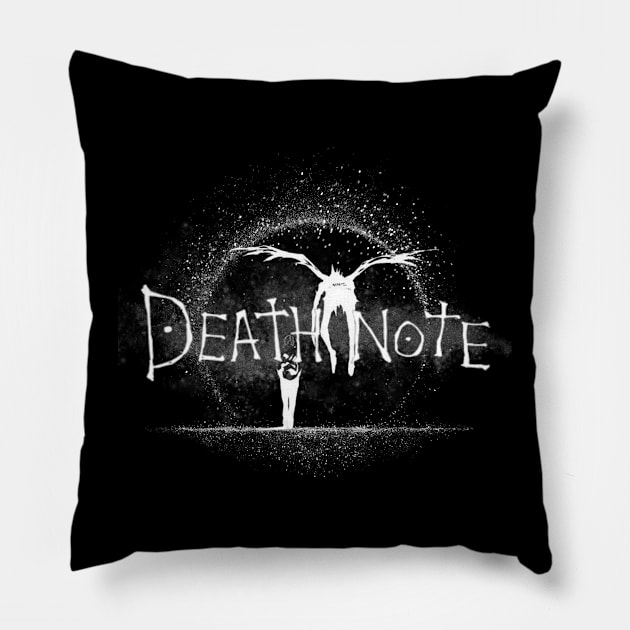 Light and Ryuk - DN Pillow by Blackpumpkins