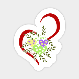 Hearts Magnet