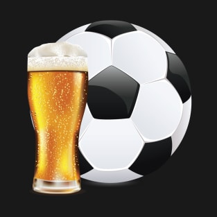 Beer and Soccer Ball T-Shirt