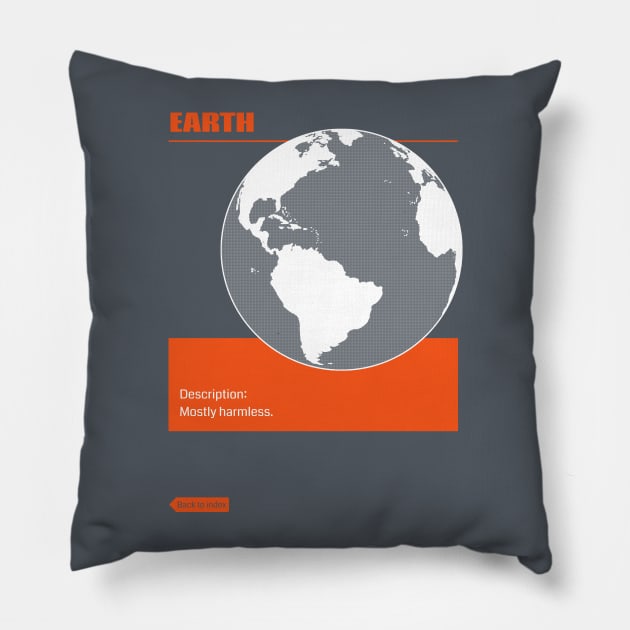 Mostly Harmless I Pillow by m1a2