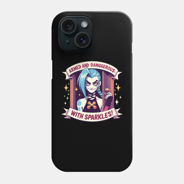 armed and dangerous- jinx power v2 Phone Case by whatyouareisbeautiful