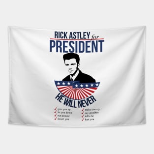 Rick Astley for President Tapestry