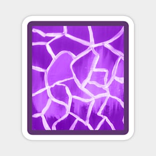 Abstract purple art print Magnet