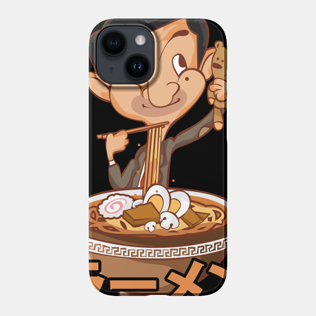 Mr. Bean Ramen Mukbang Funny Anime - Mr Bean Cartoon - Phone Case | TeePublic Mr. Bean Ramen Mukbang Funny Anime - Mr Bean Cartoon - Phone Case | TeePublic