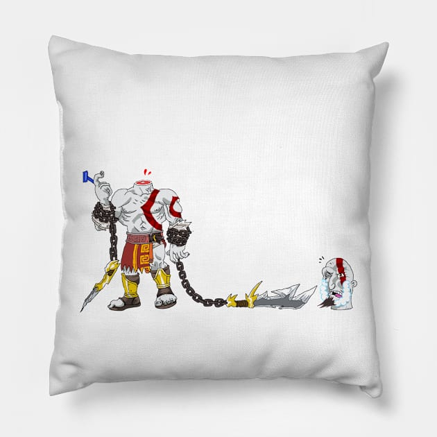 Kratos Fail Pillow by artNpop