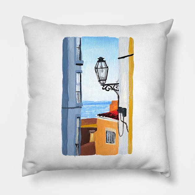 Lisbon Alley Pillow by ncprocter