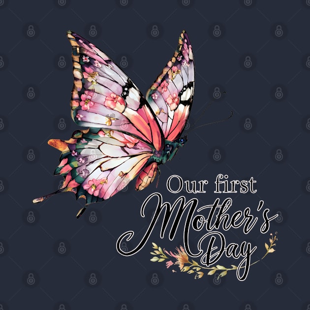 Our first mothers day butterfly fun print shirt by Inkspire Apparel designs